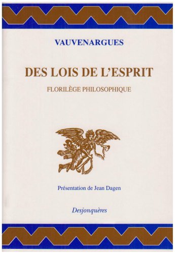 Stock image for Des lois de l'esprit : Florilge philosophique for sale by Ammareal