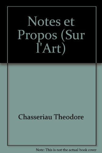 Stock image for Notes & propos [ sur l'Art ] for sale by Okmhistoire