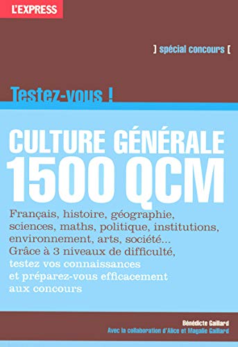 Beispielbild fr Culture gnrale testez-vous en 1500 QCM zum Verkauf von Ammareal