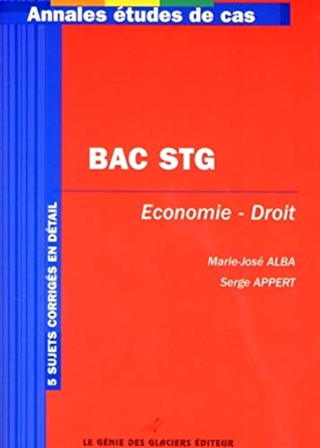 Beispielbild fr Annales Baccalaurat STG Economie et droit zum Verkauf von medimops