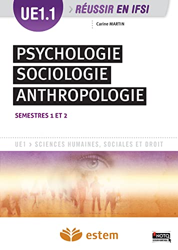 9782843715495: UE 1.1 - Psychologie, sociologie, anthropologie: Semestres 1 et 2 (1re anne)