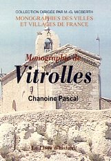 9782843730498: Monographie de Vitrolles