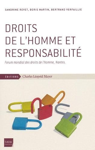 Beispielbild fr Droits de l'homme et responsabilit : Forum mondial des droits de l'homme, Nantes zum Verkauf von medimops