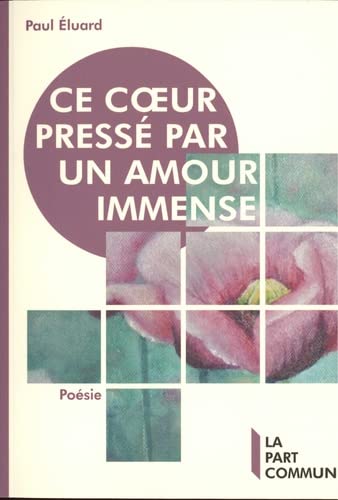 Beispielbild fr Ce coeur press par un amour immense zum Verkauf von medimops