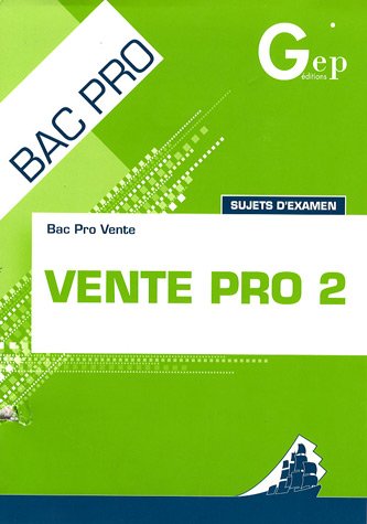 Imagen de archivo de Vente Pro 2 Bac Pro a la venta por medimops