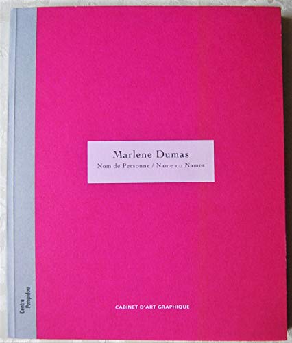 Beispielbild fr Marlene Dumas: Nom de Personne / Name no Names. zum Verkauf von Antiquariaat Berger & De Vries