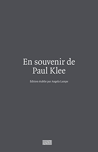 Beispielbild fr EN SOUVENIR DE PAUL KLEE (CATALOGUES DU M.N.A.M) zum Verkauf von Gallix