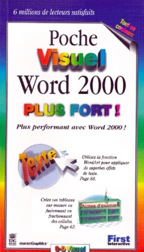 Beispielbild fr Poche Visuel Word 2000, Plus fort ! zum Verkauf von Better World Books