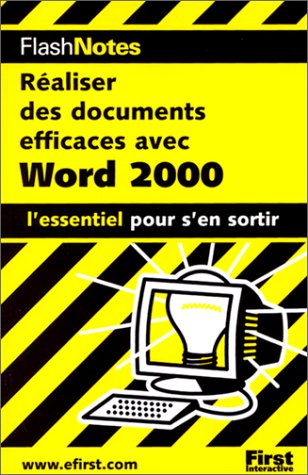 9782844271747: FlashNotes Documents efficaces avec Word 2000