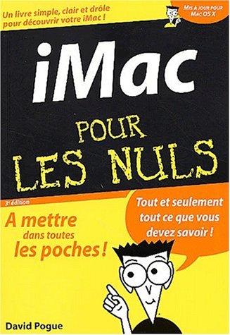 Imac poche pour les nuls ned (9782844273208) by Pogue, David