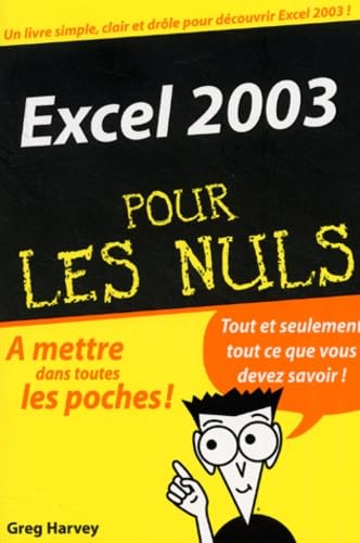 Stock image for Excel 2003 pour les nuls for sale by Ammareal