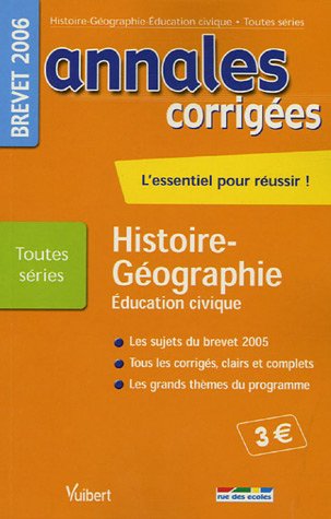 Beispielbild fr Histoire-Gographie Education civique Brevet Toutes sries zum Verkauf von Ammareal
