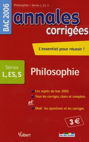 Imagen de archivo de Philosophie Bac L, S, ES a la venta por Ammareal