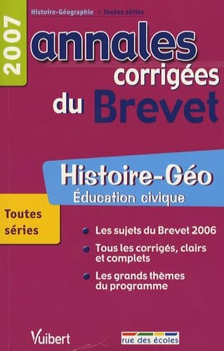 Imagen de archivo de Histoire-Go Education civique: Annales corriges du Brevet a la venta por Ammareal