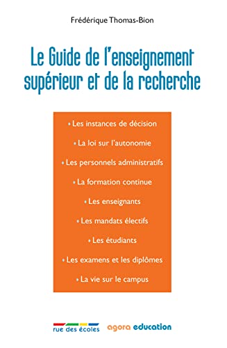 Stock image for Le Guide de l'enseignement suprieur et de la recherche for sale by Ammareal