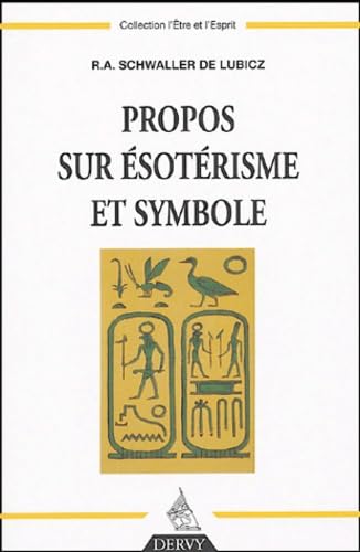 Imagen de archivo de Propos sur sotrisme et symbole a la venta por medimops