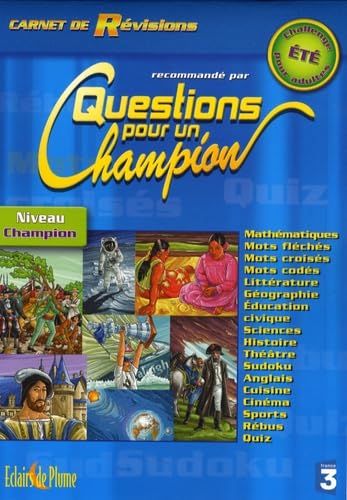 Beispielbild fr Carnet de rvisions recommand par Questions pour un champion : Challenge d't niveau champion zum Verkauf von medimops