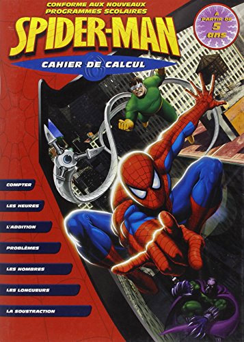 9782844703408: Cahier de calcul Spider-man (5/7 ans)