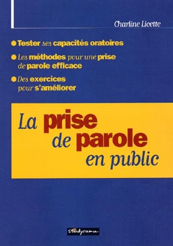 9782844721365: La prise de parole en public