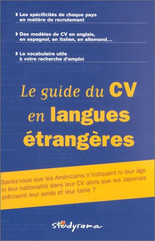 Stock image for Le Guide du CV en langues trangres for sale by Ammareal