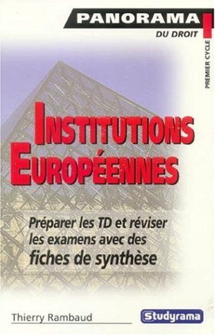 Stock image for Institutions europennes et principes gnraux de droit europen for sale by medimops