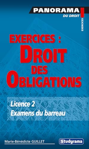 Imagen de archivo de Exercices : Droit des obligations a la venta por medimops