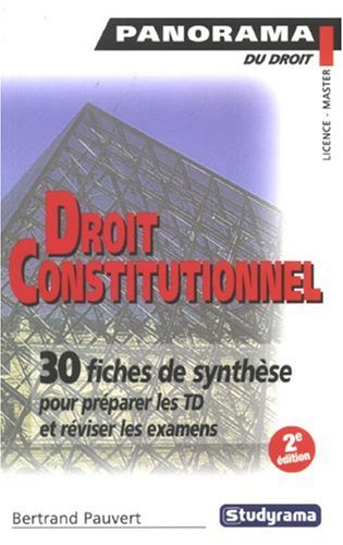 Beispielbild fr Droit constitutionnel : Thorie gnrale - Ve Rpublique zum Verkauf von Ammareal