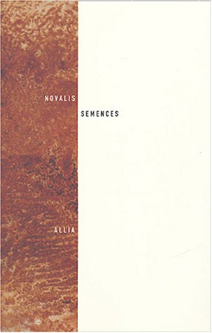 Imagen de archivo de Semences : Prcd de Fragments et totalit a la venta por Revaluation Books