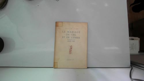 9782844854124: Le Mariage du Ciel et de l'Enfer