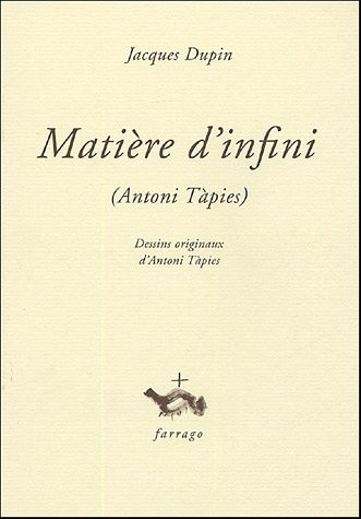 MatiÃ¨re d'infini (0000) (9782844901552) by DUPIN JACQUES