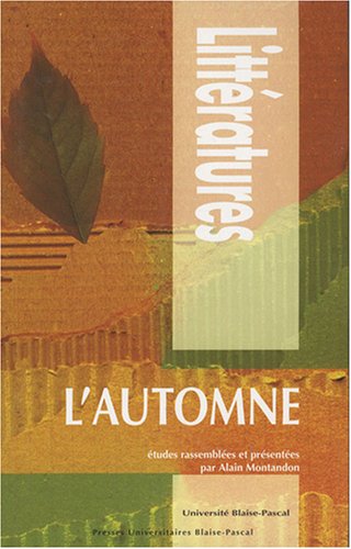 Beispielbild fr L'automne zum Verkauf von Ammareal