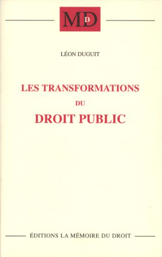 Imagen de archivo de Les transformations du droit public a la venta por Ammareal