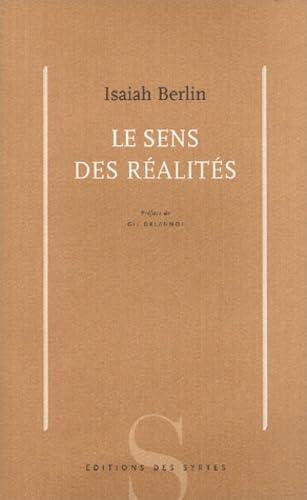 Le Sens des rÃ©alitÃ©s (ESSAIS) (9782845450646) by Isaiah Berlin