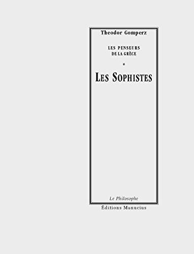 9782845780811: Les Sophistes