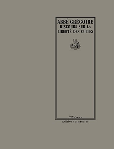 9782845781405: Discours sur la libert des cultes