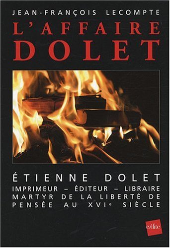 Imagen de archivo de L'Affaire Dolet a la venta por Librairie Th  la page
