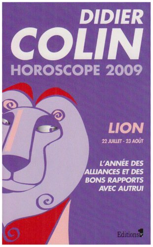 9782846122450: Lion: Horoscope 2009