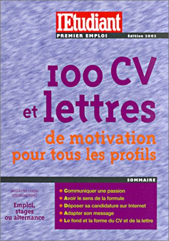 9782846241380: 100 Cv Et Lettres De Motivations Pour Tous Les Profils