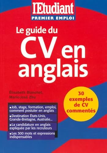 Beispielbild fr LE GUIDE DU CV EN ANGLAIS zum Verkauf von LiLi - La Libert des Livres