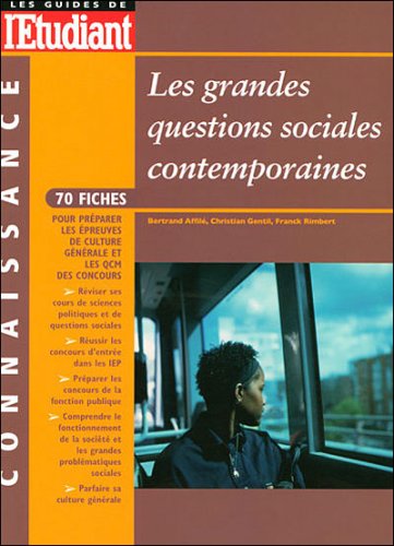 9782846247689: Les grandes questions sociales contemporaines