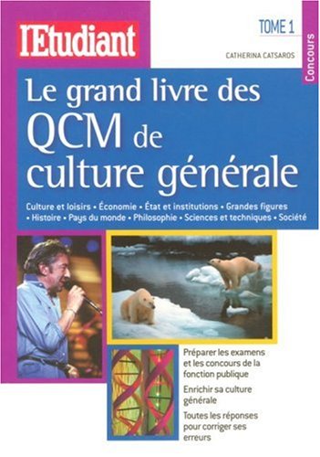 Stock image for Le grand livre des QCM de culture gnrale : Tome 1 for sale by Ammareal