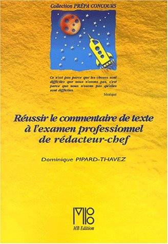 Beispielbild fr Russir Le Commentaire De Texte  L'examen Professionnel De Rdacteur-chef zum Verkauf von RECYCLIVRE