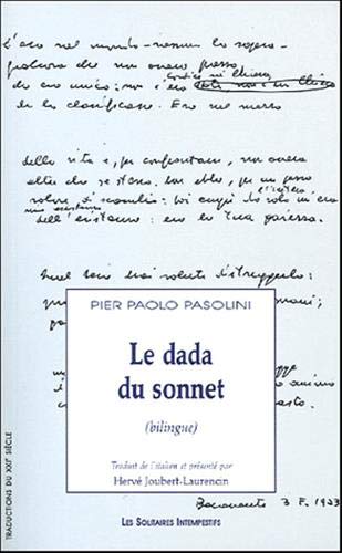 Le dada du sonnet (9782846811323) by Pasolini, Pier Paolo