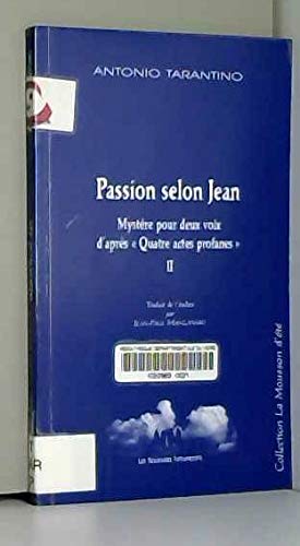 Beispielbild fr Passion selon Jean zum Verkauf von Ammareal