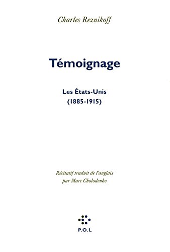 9782846820967: Tmoignage: Les tats-Unis (1885-1915)