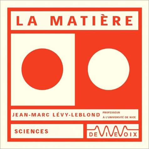 Stock image for La matire for sale by medimops