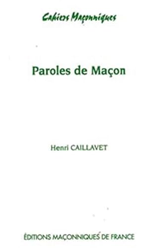 Stock image for Paroles De Maon for sale by RECYCLIVRE