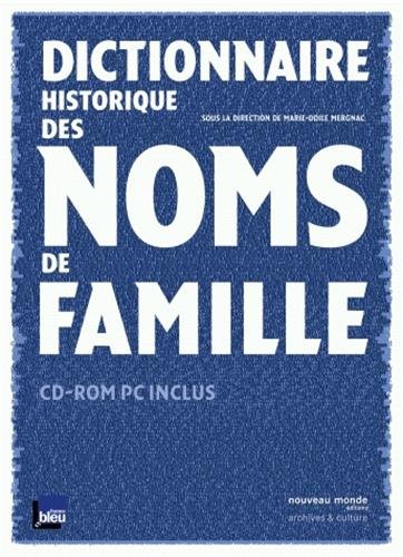 Stock image for Dictionnaire historique des noms de famille (1Cdrom) for sale by Ammareal