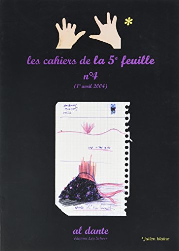 Beispielbild fr Cahiers de la cinquieme feuille n4 (1er avril 2004) (Les) zum Verkauf von Gallix