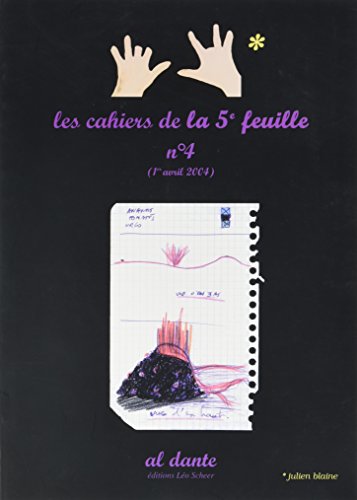 9782847610482: Cahiers de la cinquieme feuille n4 (1er avril 2004) (Les)